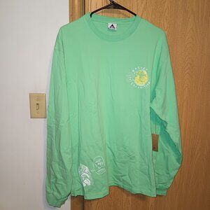 NEW Wasted Collective Graphic Long Sleeve Shirt Green XL